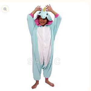 Sazac Island Kids Kigurumi Hooded Onesie - Unicorn - Like New